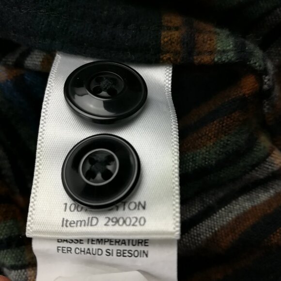 NWT LL Bean Shirt Flannel 1933 Chamois L/S Button Plaid Mens 2XL Slim Fit - Picture 7 of 8